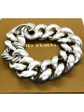 David Yurman Sterling Silver 925 Belmont Curb Bracelet